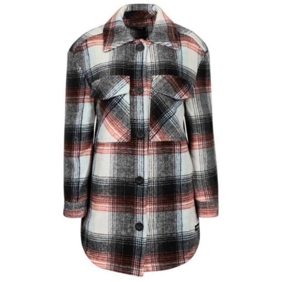NWT Hurley Plaid Shacket